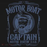 Motor Boat Captain Funny Pontoon Boating Motor Boatin Lake Coaster thumb 2