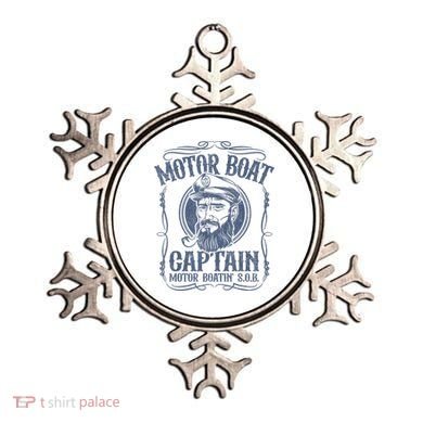 Motor Boat Captain Funny Pontoon Boating Motor Boatin Lake Ornament