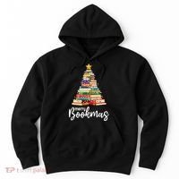 Merry Bookmas Christmas Hoodie thumb 0