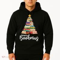 Merry Bookmas Christmas Hoodie thumb 2