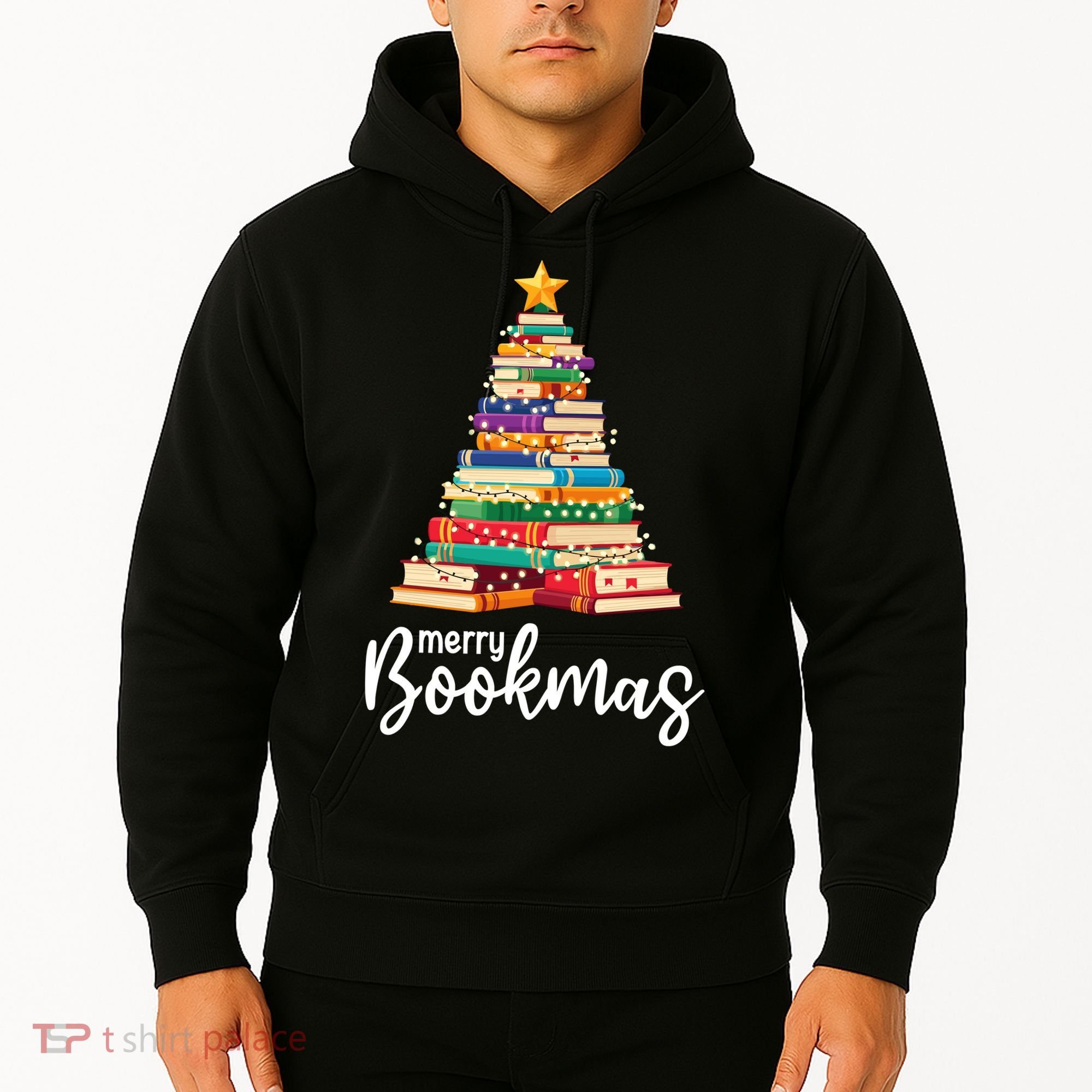 Merry Bookmas Christmas Hoodie