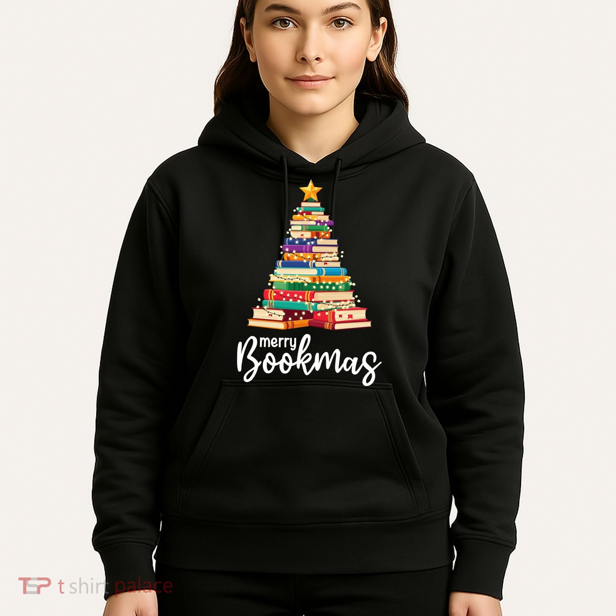 Merry Bookmas Christmas Hoodie