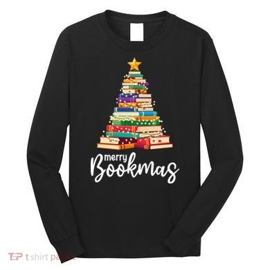 Merry Bookmas Christmas Long Sleeve Shirt