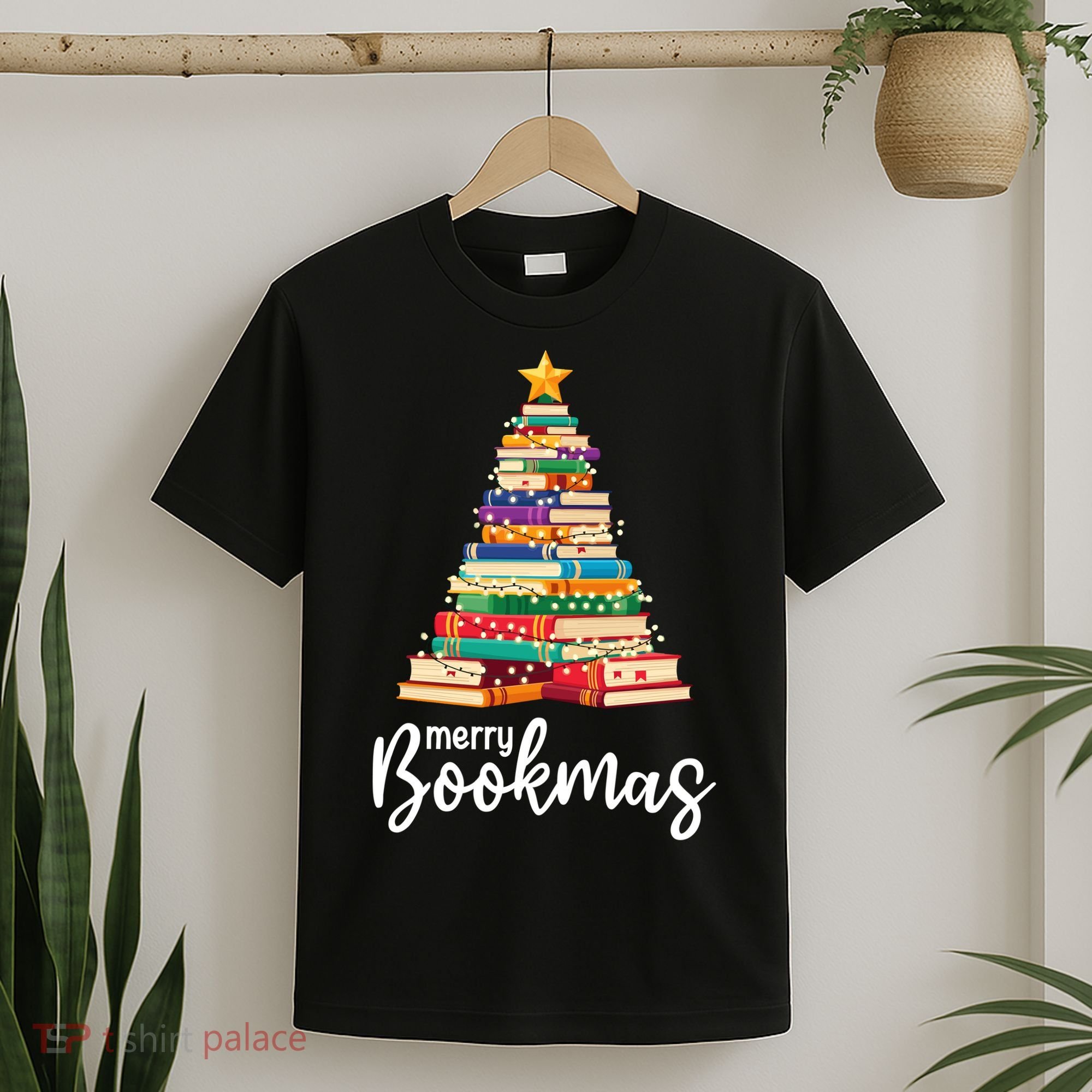 Merry Bookmas Christmas T-Shirt