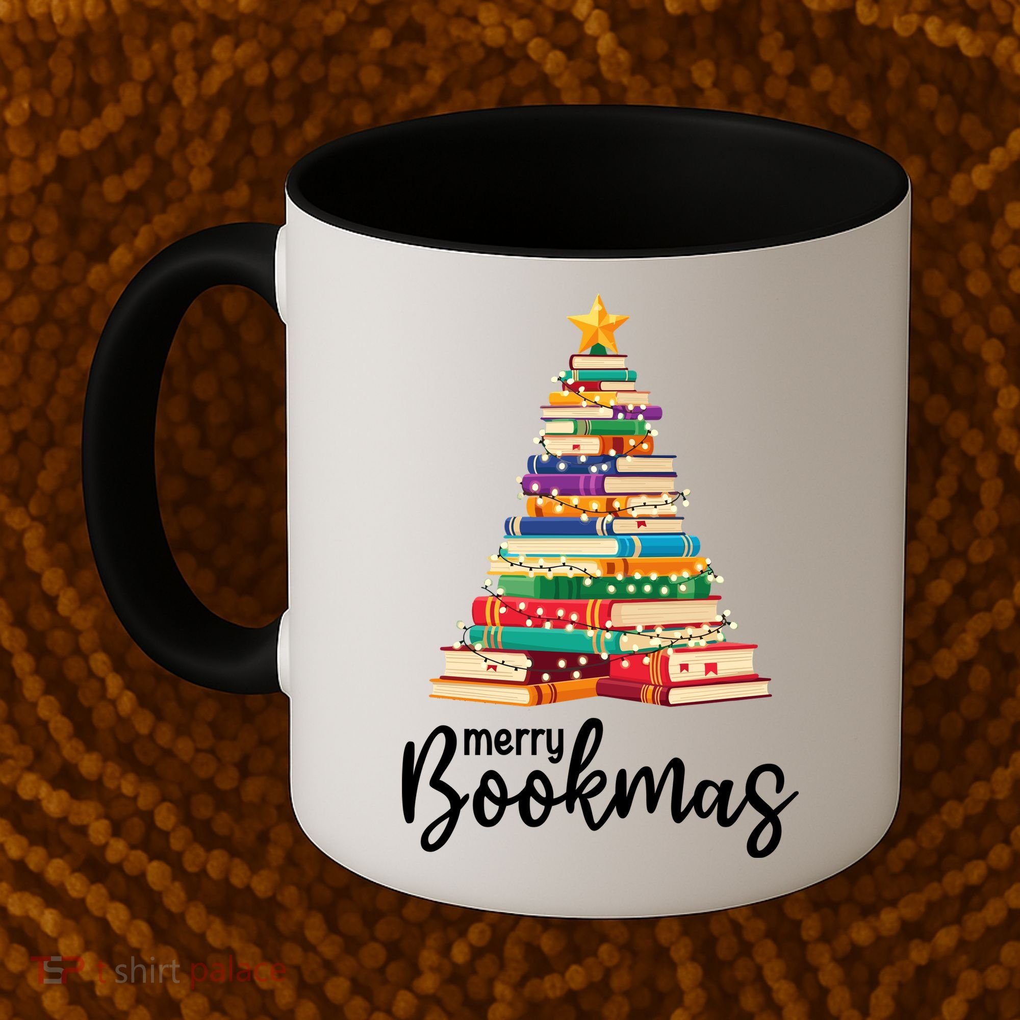 Merry Bookmas Christmas Coffee Mug