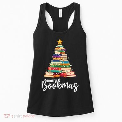 Merry Bookmas Christmas Women's Tank Top
