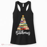 Merry Bookmas Christmas Women's Tank Top thumb 0