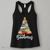 Merry Bookmas Christmas Women's Tank Top thumb 3