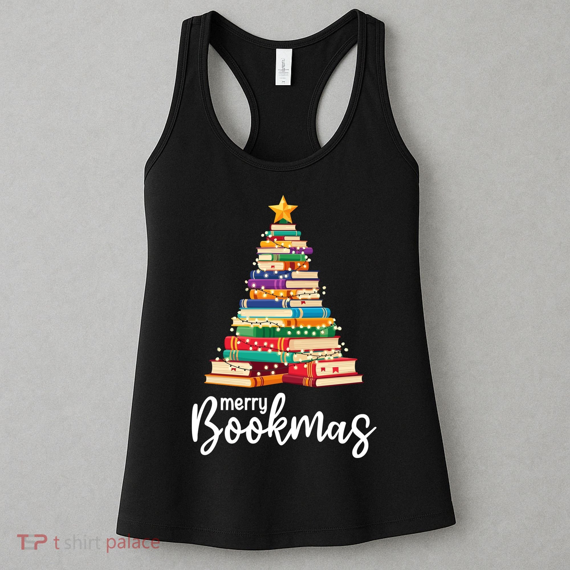 Merry Bookmas Christmas Women's Tank Top