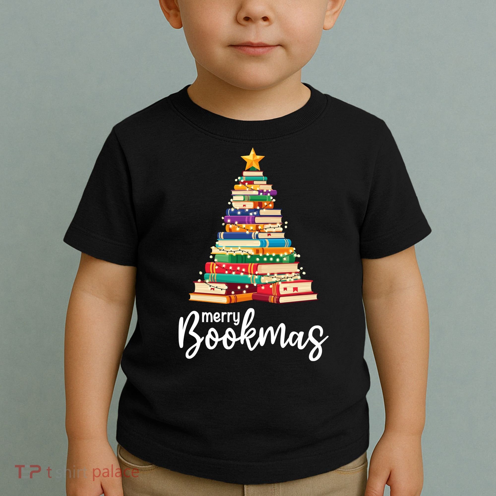 Merry Bookmas Christmas Toddler T-Shirt