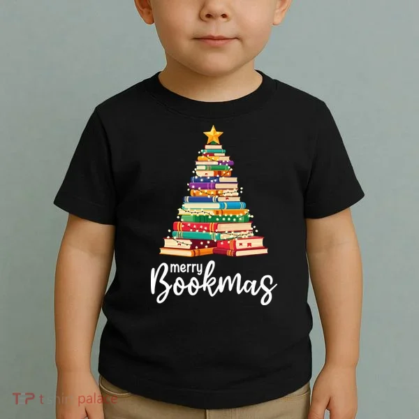 Merry Bookmas Christmas Toddler T-Shirt