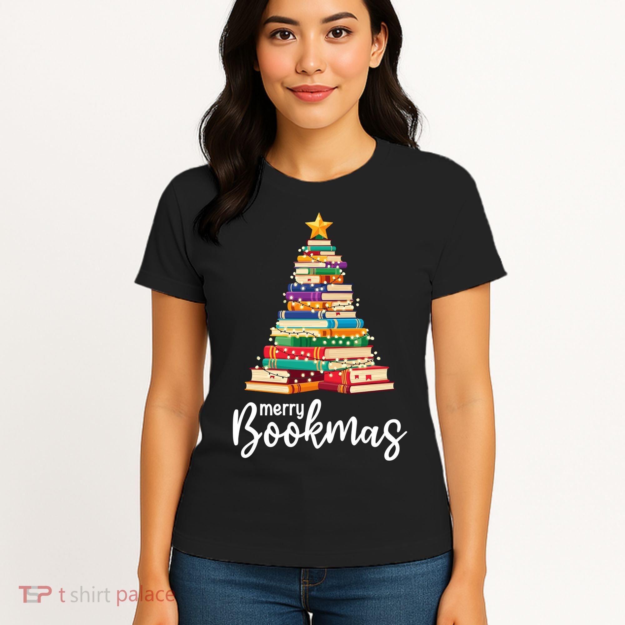 Merry Bookmas Christmas Women's T-Shirt