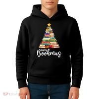 Merry Bookmas Christmas Kids Hoodie thumb 4