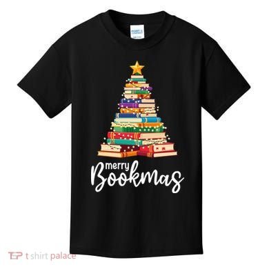 Merry Bookmas Christmas Kids T-Shirt
