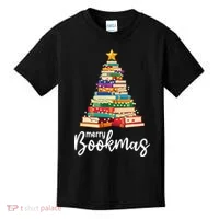 Merry Bookmas Christmas Kids T-Shirt thumb 0