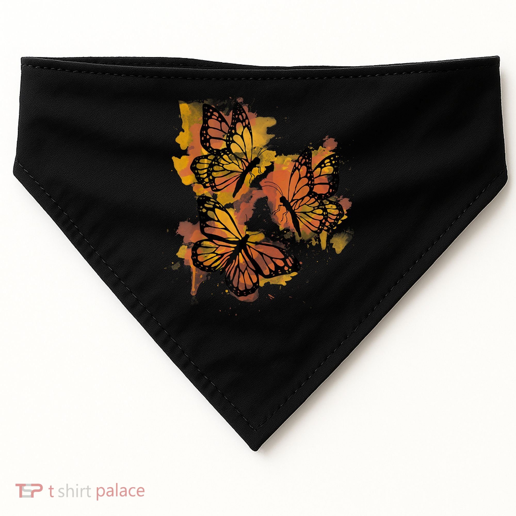 Monarch Butterfly Colourful Butterfly USA-Made Doggie Bandana