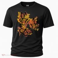 Monarch Butterfly Colourful Butterfly Cooling Performance Crew T-Shirt thumb 0