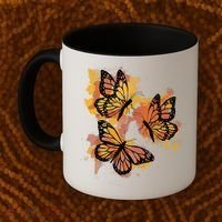 Monarch Butterfly Colourful Butterfly Coffee Mug thumb 2