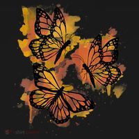 Monarch Butterfly Colourful Butterfly Polo thumb 3