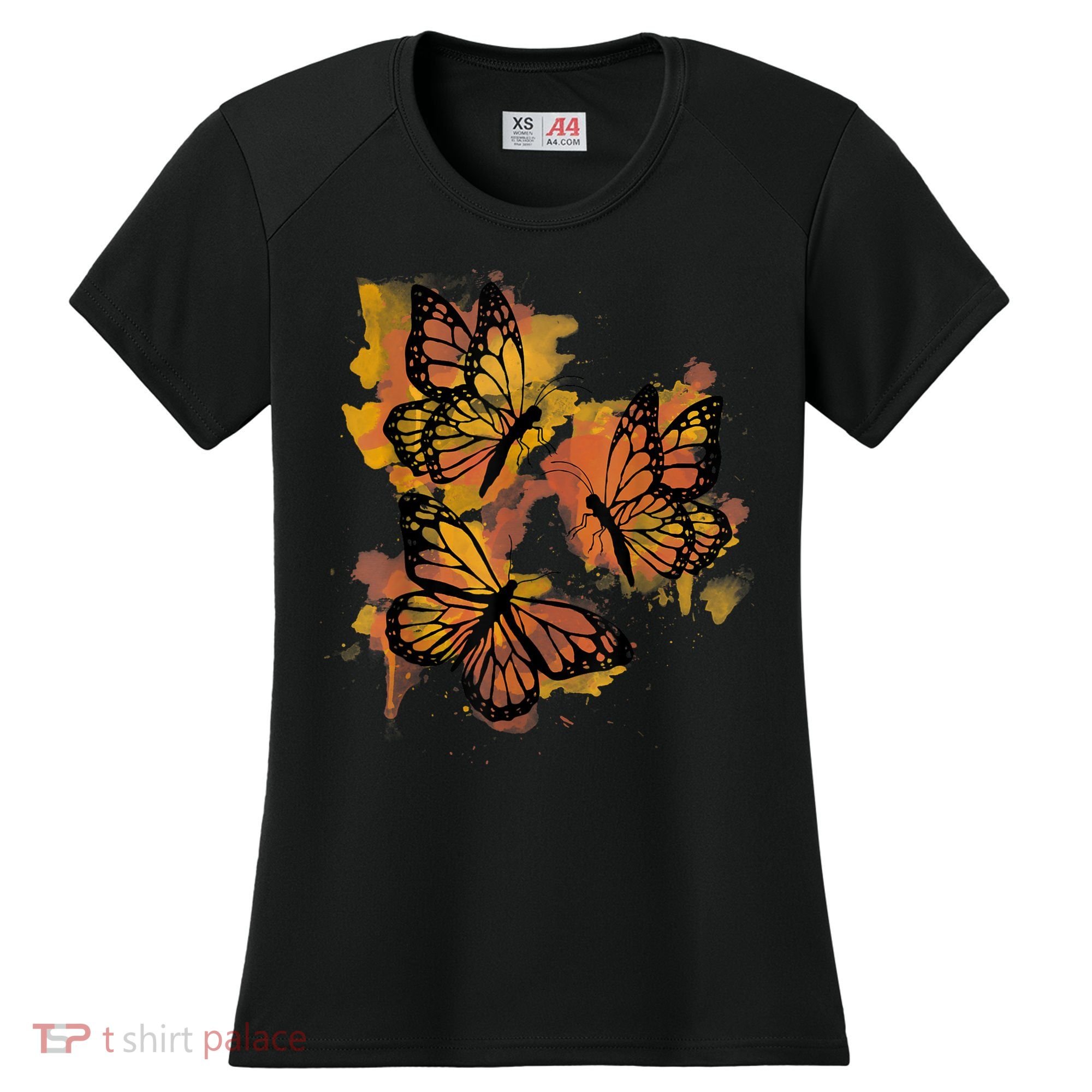 Monarch Butterfly Colourful Butterfly Women's Cooling Performance Crew T-Shirt