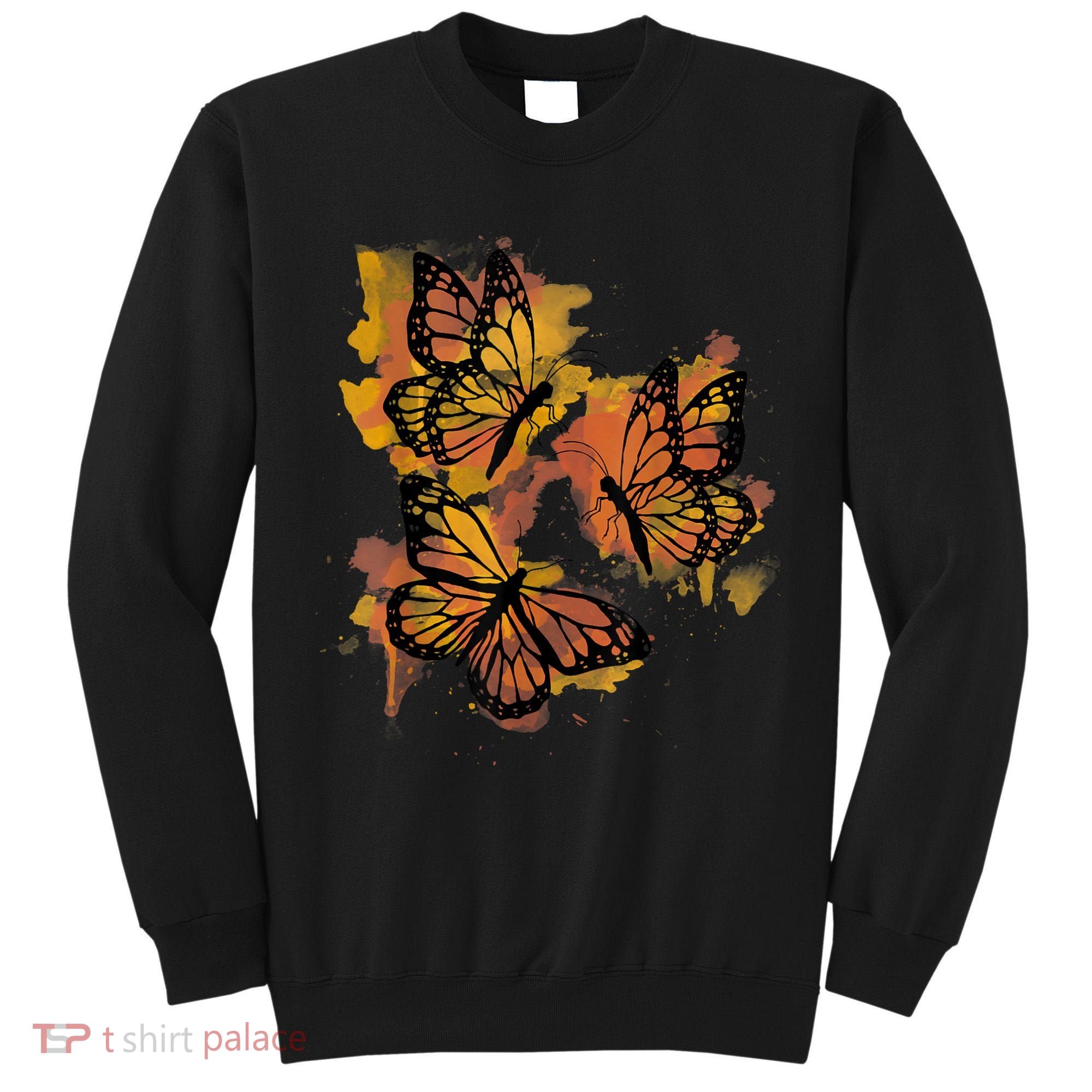 Monarch Butterfly Colourful Butterfly Tall Sweatshirt