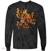 Monarch Butterfly Colourful Butterfly Tie-Dye Long Sleeve Shirt thumb 0
