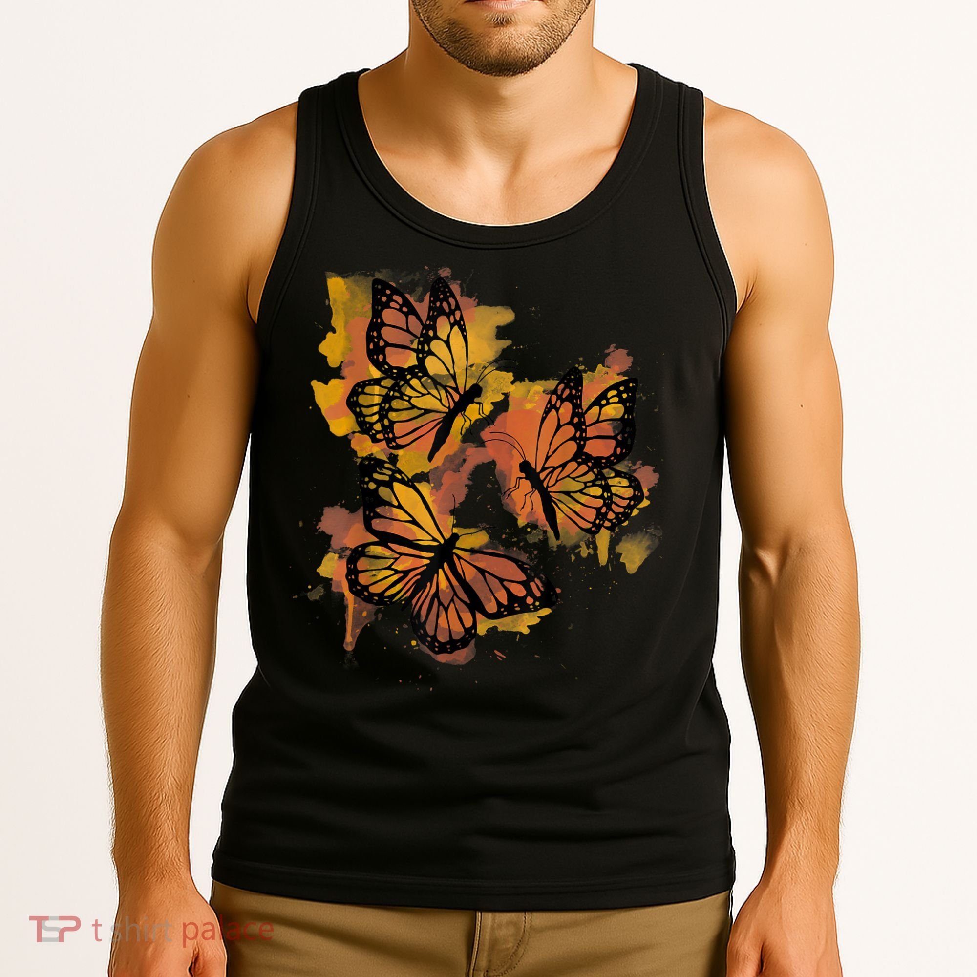 Monarch Butterfly Colourful Butterfly Tank Top