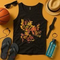 Monarch Butterfly Colourful Butterfly Tank Top thumb 4