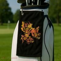Monarch Butterfly Colourful Butterfly Golf Towel thumb 2