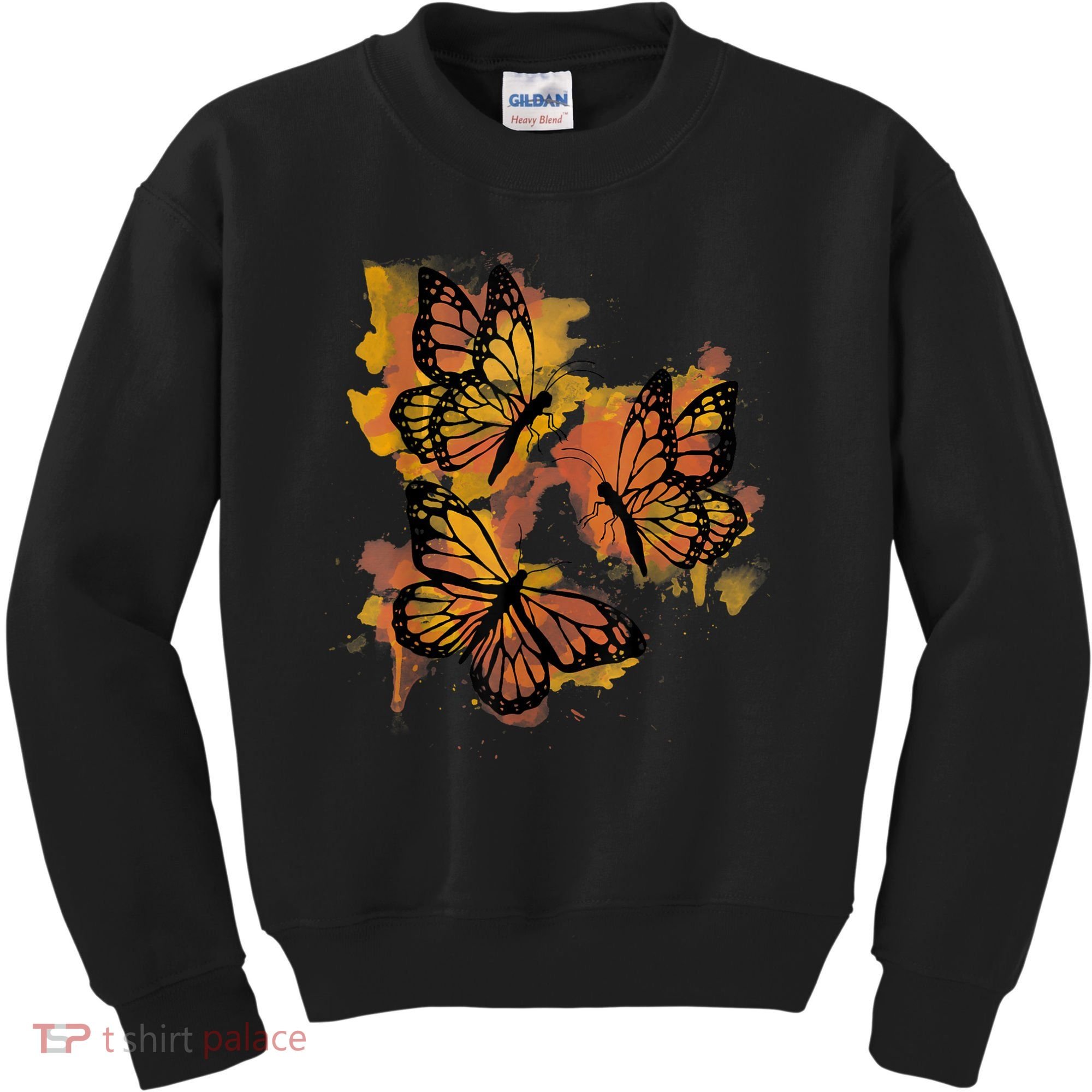 Monarch Butterfly Colourful Butterfly Kids Sweatshirt