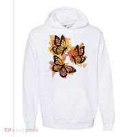 Monarch Butterfly Colourful Butterfly Comfort Colors Garment-Dyed Hooded Sweatshirt thumb 0