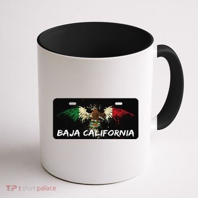 Mexicali Baja California Mexico License Plate Aesthetic Coffee Mug back