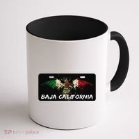 Mexicali Baja California Mexico License Plate Aesthetic Coffee Mug thumb 1