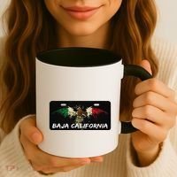 Mexicali Baja California Mexico License Plate Aesthetic Coffee Mug thumb 3