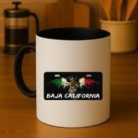 Mexicali Baja California Mexico License Plate Aesthetic Coffee Mug thumb 4