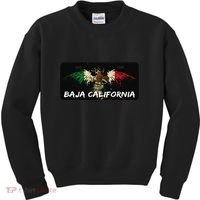 Mexicali Baja California Mexico License Plate Aesthetic Kids Sweatshirt thumb 0