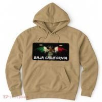 Mexicali Baja California Mexico License Plate Aesthetic Hoodie thumb 0