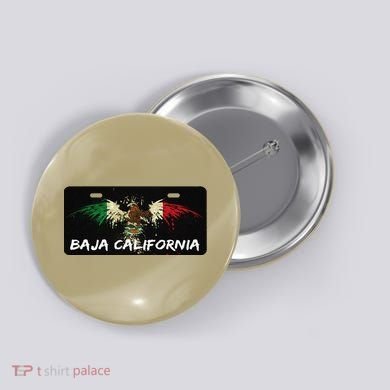 Mexicali Baja California Mexico License Plate Aesthetic Button