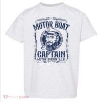 Motor Boat Captain Funny Pontoon Boating Boatin Lake Toddler T-Shirt thumb 0