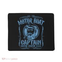 Motor Boat Captain Funny Pontoon Boating Boatin Lake Mousepad thumb 0