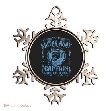 Motor Boat Captain Funny Pontoon Boating Boatin Lake Ornament