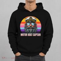 Motor Boat Captain Funny Hoodie thumb 0