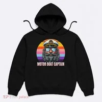 Motor Boat Captain Funny Hoodie thumb 0