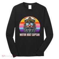 Motor Boat Captain Funny Long Sleeve Shirt thumb 0