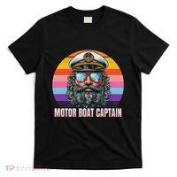 Motor Boat Captain Funny T-Shirt thumb 0