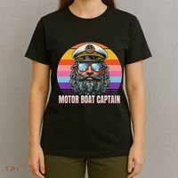 Motor Boat Captain Funny T-Shirt thumb 4