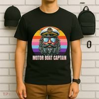 Motor Boat Captain Funny T-Shirt thumb 6
