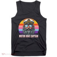 Motor Boat Captain Funny Tank Top thumb 0