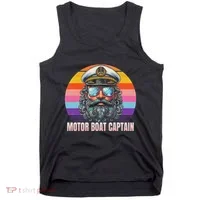 Motor Boat Captain Funny Tank Top thumb 0