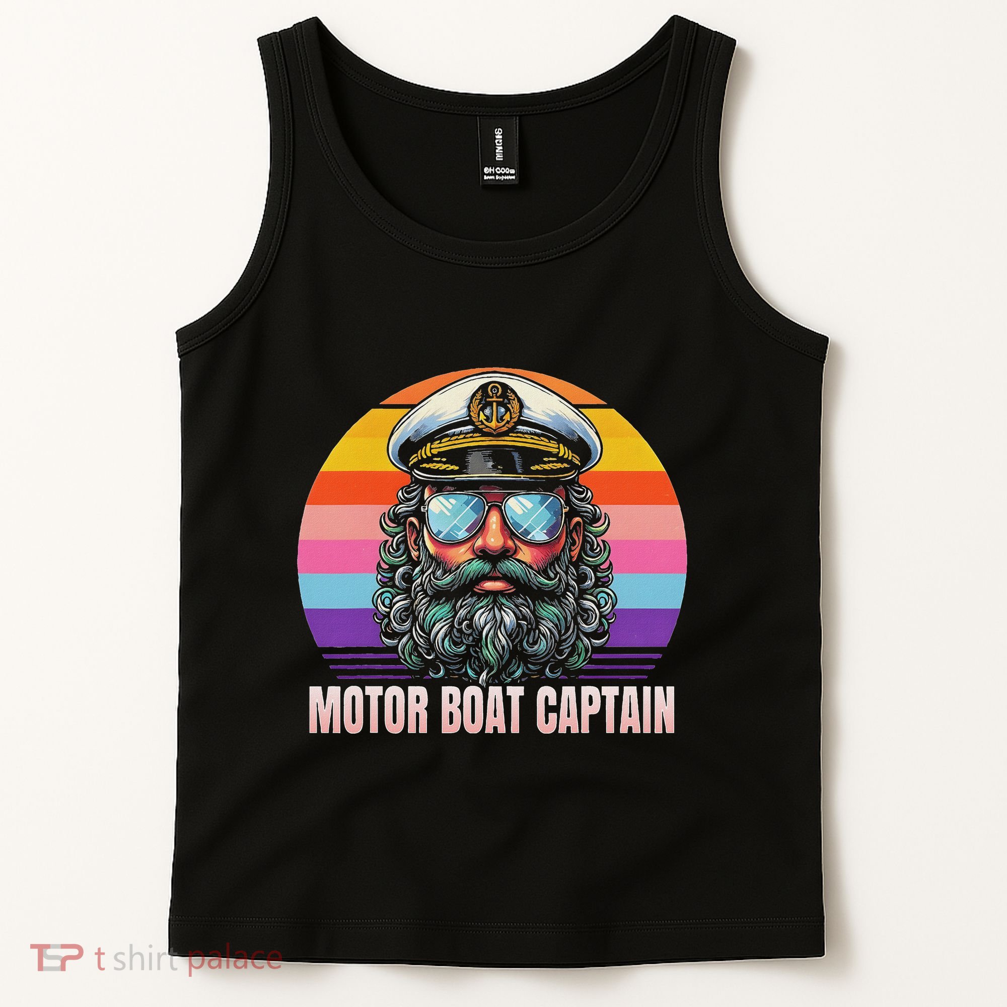 Motor Boat Captain Funny Tank Top